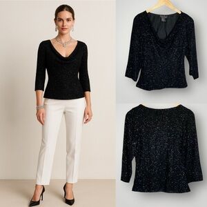 Laurence Kazar | Beaded Silk Top Party Cocktail Paris NY Vintage